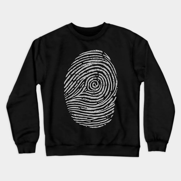 Fingerprint Crewneck Sweatshirt by lightidea